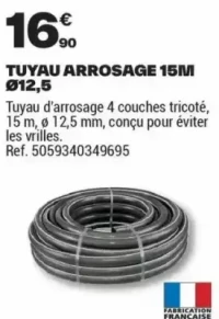 TUYAU ARROSAGE 15M Ø12,5