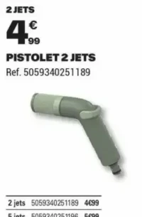 PISTOLET 2 JETS