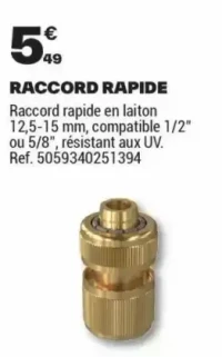 RACCORD RAPIDE