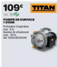 POMPE DE SURFACE 1300W