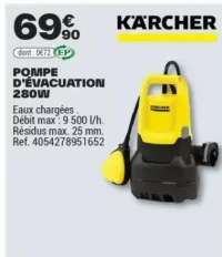 POMPE D'ÉVACUATION 280W