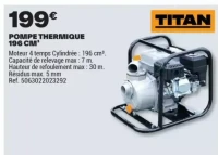 POMPE THERMIQUE 196 CM³