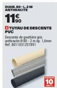 TUYAU DE DESCENTE PVC