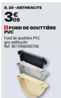 FOND DE GOUTTIÈRE PVC