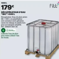 RÉCUPÉRATEUR D'EAU “IBC” 1 000 L