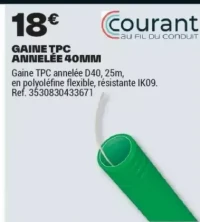 GAINE TPC ANNELÉE 40MM
