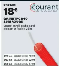 GAINETPCD40 25M ROUGE