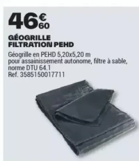 GÉOGRILLE FILTRATION PEHD