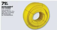 DRAIN ANNELÉ PVC 100MM