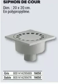 SIPHON DE COUR