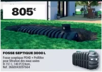 FOSSE SEPTIQUE 3000 L
