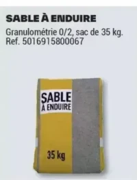 Sable à enduire
