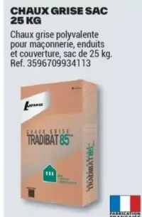 CHAUX GRISE SAC 25 KG