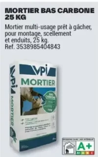 MORTIER BAS CARBONE 25 KG