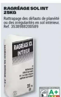 RAGRÉAGE SOL INT 25KG