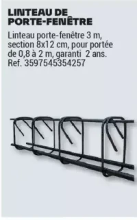 LINTEAU DE PORTE-FENÊTRE