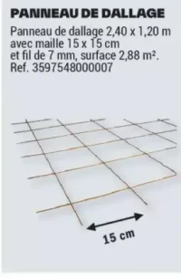 PANNEAU DE DALLAGE