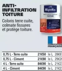 ANTI-INFILTRATION TOITURE