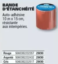 BANDE D'ÉTANCHÉITÉ