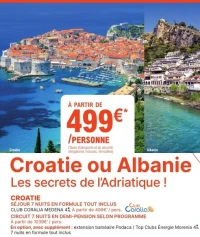 Croatie - S         7 nuits en formule tout inclus Club Coralia Medena 4*