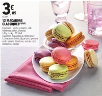 12 MACARONS CLASSIQUES