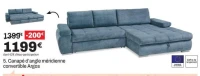 Canapé d'angle méridienne convertible Argos