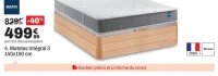 Matelas Intégral 3 140x190 cm BULTEX