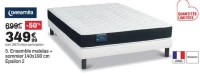 Ensemble matelas + sommier 140x190 cm Epsilon 2 dreaméa