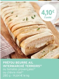 PRÉFOU BEURRE AIL INTERMARCHÉ TERROIRS