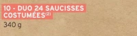 DUO 24 SAUCISSES COSTUMEES