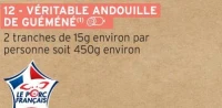 VERITABLE ANDOUILLE DE GUEMENE