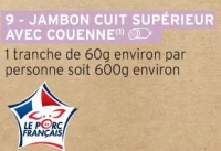 JAMBON CUIT SUPÉRIEUR AVEC COUENNE