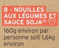 Nouilles aux légumes et sauce soja