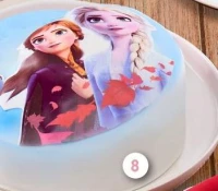 GÂTEAU REINE DES NEIGES 3D