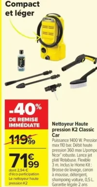 Nettoyeur Haute pression K2 Classic Car