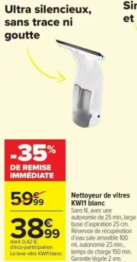 Nettoyeur de vitres KWI1 blanc