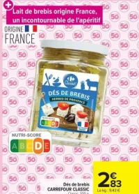 Dés de brebis CARREFOUR CLASSIC