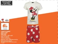Pyjama fille ensemble short et t-shirt 