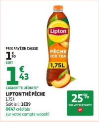 LIPTON THÉ PÊCHE