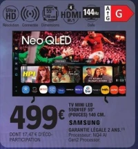 TV MINI LED 55QN1EF 55" (POUCES) 140 CM. SAMSUNG