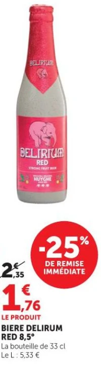 BIERE DELIRUM RED 8,5°