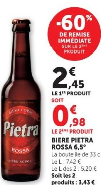 BIERE PIETRA ROSSA 6,5°