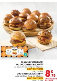 MINI CHEESEBURGERS OU DUO CHEESE BACON (1)(C)