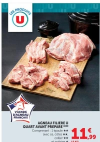 AGNEAU FILIERE U QUART AVANT PREPARE