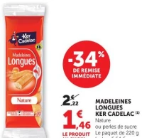 MADELEINES LONGUES KER CADELAC