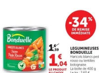 LEGUMINEUSES BONDUELLE