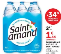 EAU MINÉRALE NATURELLE SAINT AMAND