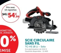 SCIE CIRCULAIRE SANS FIL