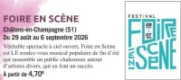 FOIRE EN SCÈNE
