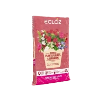 Terreau plantes fleuries et géraniums spécial bac & pot ECLOZ